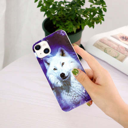 Luminous TPU Soft Protective Case For iPhone 13 mini(Starry Sky Wolf)-garmade.com