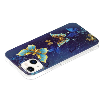 Luminous TPU Soft Protective Case For iPhone 13 mini(Double Butterflies)-garmade.com
