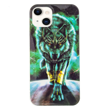 Luminous TPU Soft Protective Case For iPhone 13 mini(Ferocious Wolf)-garmade.com