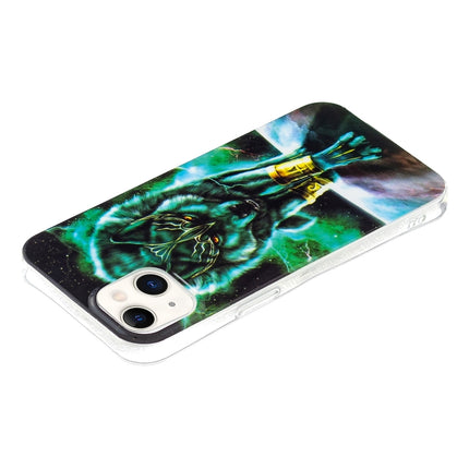Luminous TPU Soft Protective Case For iPhone 13 mini(Ferocious Wolf)-garmade.com