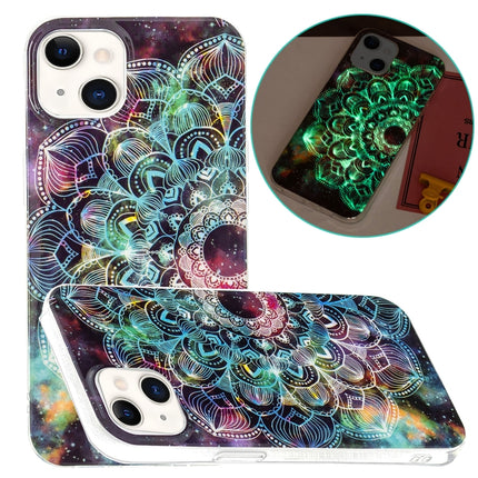 Luminous TPU Soft Protective Case For iPhone 13 mini(Mandala Flower)-garmade.com