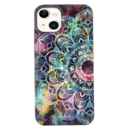Luminous TPU Soft Protective Case For iPhone 13 mini(Mandala Flower)-garmade.com