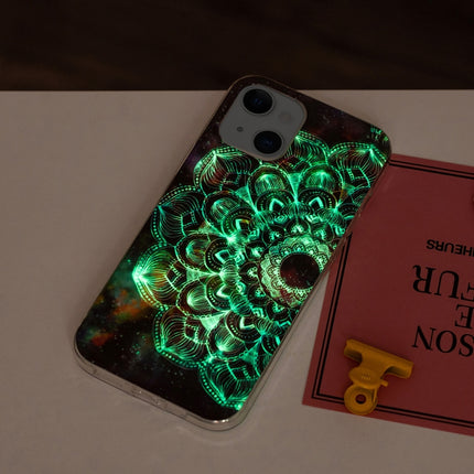 Luminous TPU Soft Protective Case For iPhone 13 mini(Mandala Flower)-garmade.com