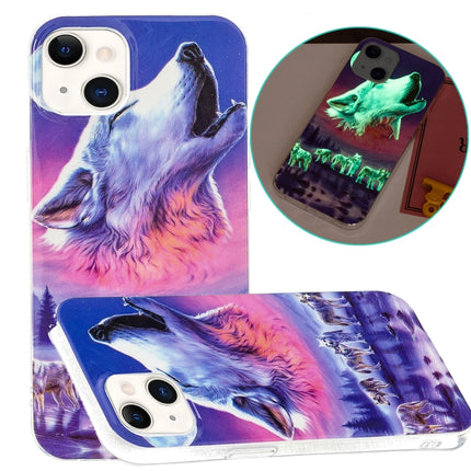Luminous TPU Soft Protective Case For iPhone 13 mini(Seven Wolves)-garmade.com