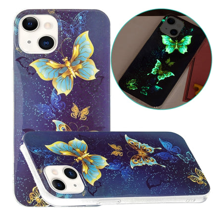 Luminous TPU Soft Protective Case For iPhone 13(Double Butterflies)-garmade.com