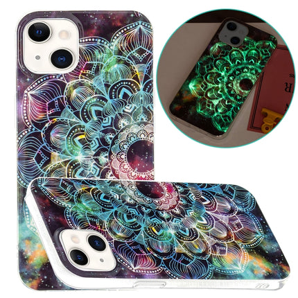 Luminous TPU Soft Protective Case For iPhone 13(Mandala Flower)-garmade.com