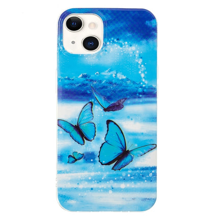 Luminous TPU Soft Protective Case For iPhone 13(Butterflies)-garmade.com