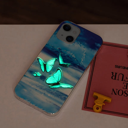 Luminous TPU Soft Protective Case For iPhone 13(Butterflies)-garmade.com