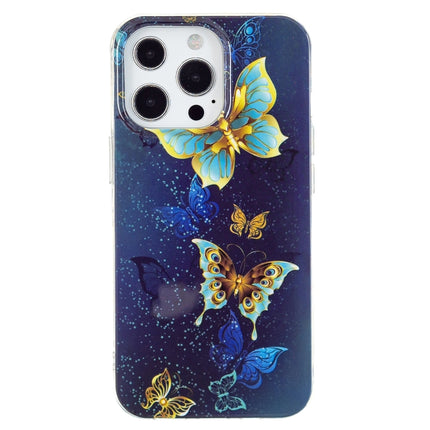 Luminous TPU Soft Protective Case For iPhone 13 Pro(Double Butterflies)-garmade.com
