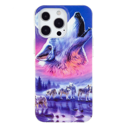 Luminous TPU Soft Protective Case For iPhone 13 Pro(Seven Wolves)-garmade.com