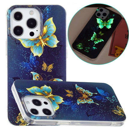Luminous TPU Soft Protective Case For iPhone 13 Pro Max(Double Butterflies)-garmade.com