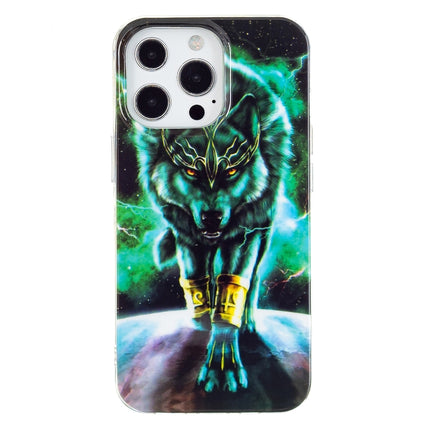 Luminous TPU Soft Protective Case For iPhone 13 Pro Max(Ferocious Wolf)-garmade.com
