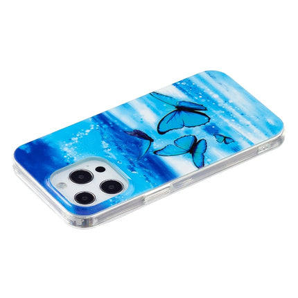 Luminous TPU Soft Protective Case For iPhone 13 Pro Max(Butterflies)-garmade.com