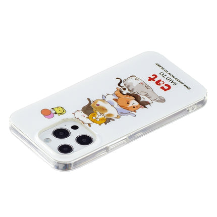 Luminous TPU Soft Protective Case For iPhone 13 Pro Max(Cats)-garmade.com