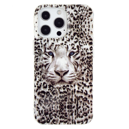 Luminous TPU Soft Protective Case For iPhone 13 Pro Max(Leopard Tiger)-garmade.com