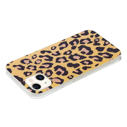 Electroplating TPU Protective Case For iPhone 13 mini(Leopard Print)-garmade.com