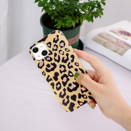 Electroplating TPU Protective Case For iPhone 13 mini(Leopard Print)-garmade.com