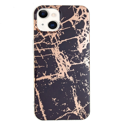 Electroplating TPU Protective Case For iPhone 13 mini(Black Gold)-garmade.com