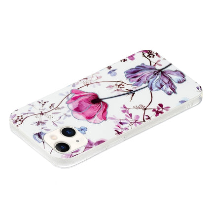 Electroplating TPU Protective Case For iPhone 13 mini(Lotus)-garmade.com