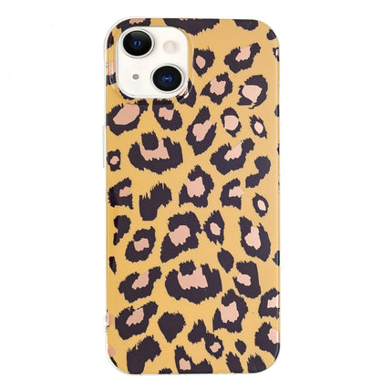 Electroplating TPU Protective Case For iPhone 13(Leopard Print)-garmade.com