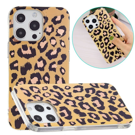 Electroplating TPU Protective Case For iPhone 13 Pro(Leopard Print)-garmade.com