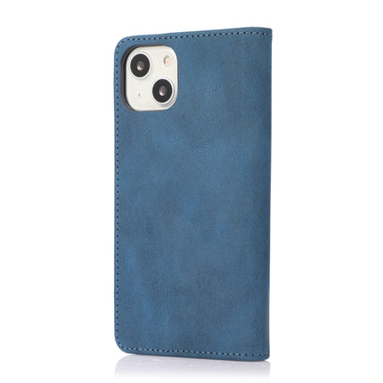 Strong Magnetic Crazy Horse Texture Horizontal Flip Leather Case with Holder & Card Slots & Wallet For iPhone 13 mini(Blue)-garmade.com