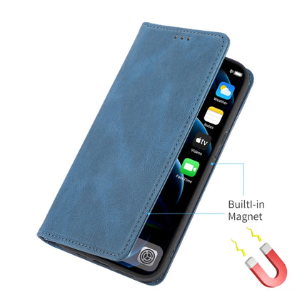 Strong Magnetic Crazy Horse Texture Horizontal Flip Leather Case with Holder & Card Slots & Wallet For iPhone 13 mini(Blue)-garmade.com