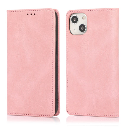 Strong Magnetic Crazy Horse Texture Horizontal Flip Leather Case with Holder & Card Slots & Wallet For iPhone 13 mini(Rose Gold)-garmade.com