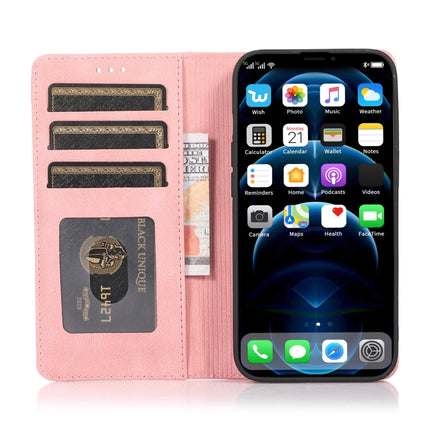 Strong Magnetic Crazy Horse Texture Horizontal Flip Leather Case with Holder & Card Slots & Wallet For iPhone 13 mini(Rose Gold)-garmade.com