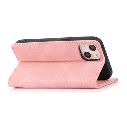 Strong Magnetic Crazy Horse Texture Horizontal Flip Leather Case with Holder & Card Slots & Wallet For iPhone 13 mini(Rose Gold)-garmade.com