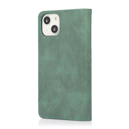 Strong Magnetic Crazy Horse Texture Horizontal Flip Leather Case with Holder & Card Slots & Wallet For iPhone 13 mini(Green)-garmade.com