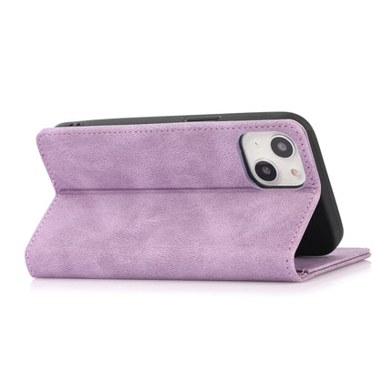 Strong Magnetic Crazy Horse Texture Horizontal Flip Leather Case with Holder & Card Slots & Wallet For iPhone 13 mini(Purple)-garmade.com