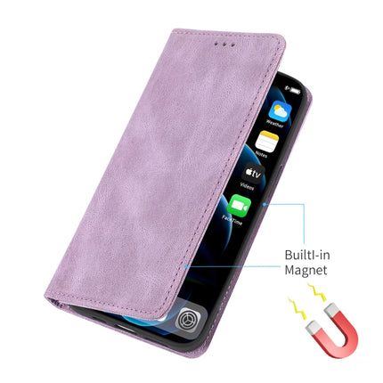 Strong Magnetic Crazy Horse Texture Horizontal Flip Leather Case with Holder & Card Slots & Wallet For iPhone 13 mini(Purple)-garmade.com