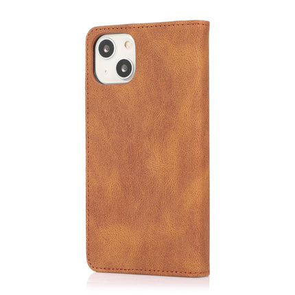 Strong Magnetic Crazy Horse Texture Horizontal Flip Leather Case with Holder & Card Slots & Wallet For iPhone 13 mini(Brown)-garmade.com