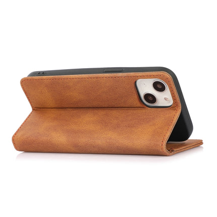 Strong Magnetic Crazy Horse Texture Horizontal Flip Leather Case with Holder & Card Slots & Wallet For iPhone 13 mini(Brown)-garmade.com