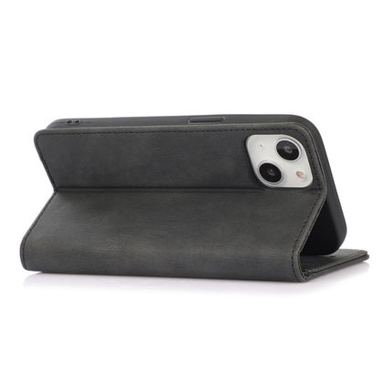 Strong Magnetic Crazy Horse Texture Horizontal Flip Leather Case with Holder & Card Slots & Wallet For iPhone 13 mini(Black)-garmade.com