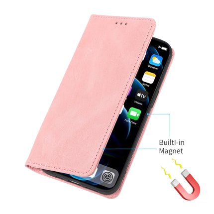 Strong Magnetic Crazy Horse Texture Horizontal Flip Leather Case with Holder & Card Slots & Wallet For iPhone 13(Rose Gold)-garmade.com