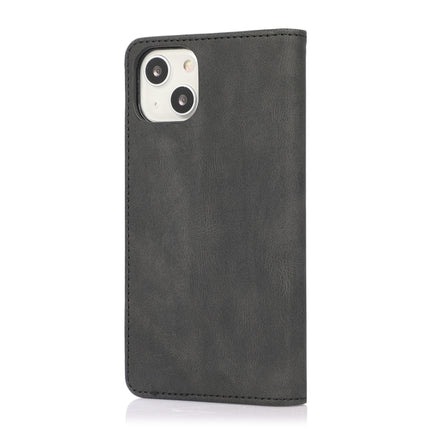 Strong Magnetic Crazy Horse Texture Horizontal Flip Leather Case with Holder & Card Slots & Wallet For iPhone 13(Black)-garmade.com