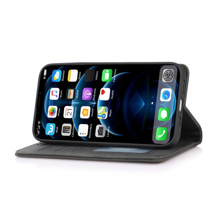 Strong Magnetic Crazy Horse Texture Horizontal Flip Leather Case with Holder & Card Slots & Wallet For iPhone 13(Black)-garmade.com