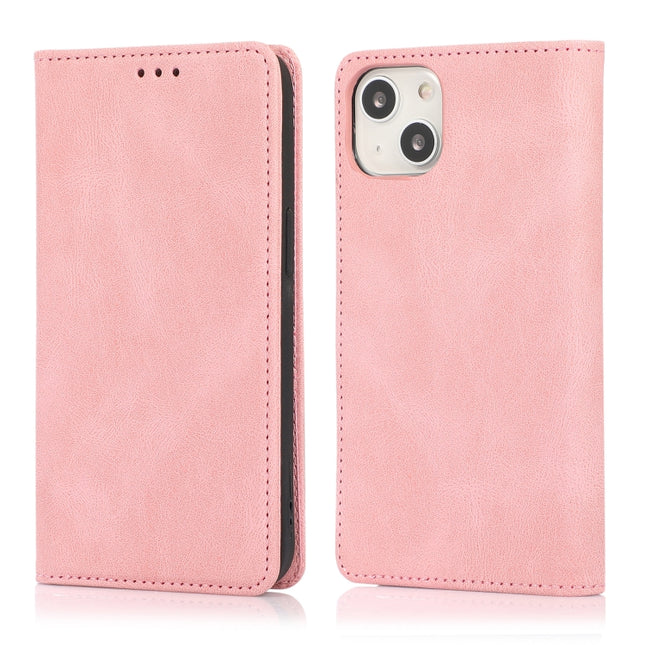 Strong Magnetic Crazy Horse Texture Horizontal Flip Leather Case with Holder & Card Slots & Wallet For iPhone 13 Pro Max(Rose Gold)-garmade.com