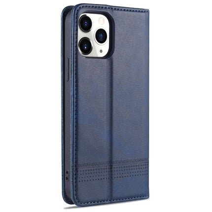 AZNS Magnetic Calf Texture Horizontal Flip Leather Case with Card Slots & Holder & Wallet For iPhone 13(Dark Blue)-garmade.com