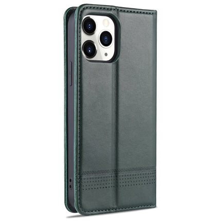 AZNS Magnetic Calf Texture Horizontal Flip Leather Case with Card Slots & Holder & Wallet For iPhone 13(Dark Green)-garmade.com