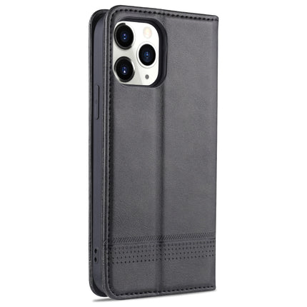 AZNS Magnetic Calf Texture Horizontal Flip Leather Case with Card Slots & Holder & Wallet For iPhone 13(Black)-garmade.com