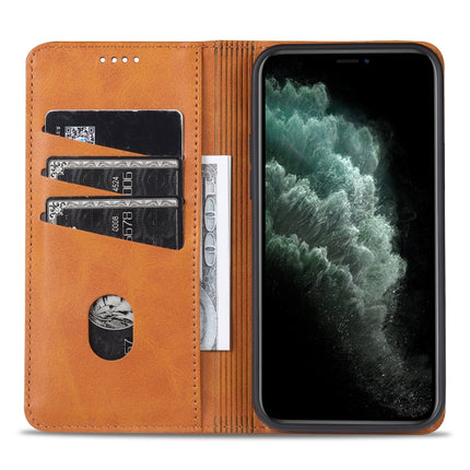 AZNS Magnetic Calf Texture Horizontal Flip Leather Case with Card Slots & Holder & Wallet For iPhone 13 Pro(Dark Green)-garmade.com