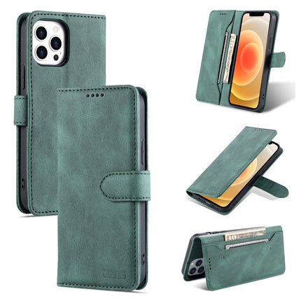 AZNS Dream Second Generation Skin Feel PU+TPU Horizontal Flip Leather Case with Holder & Card Slots & Wallet For iPhone 13 mini(Green)-garmade.com