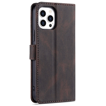 AZNS Dream Second Generation Skin Feel PU+TPU Horizontal Flip Leather Case with Holder & Card Slots & Wallet For iPhone 13 mini(Coffee)-garmade.com