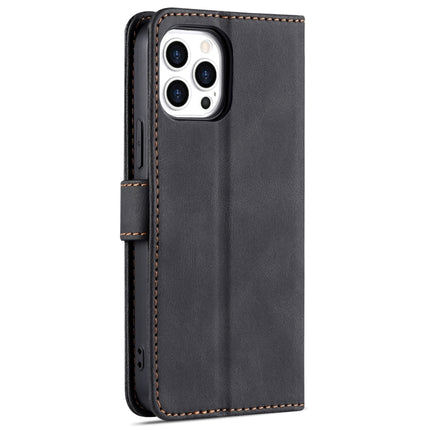 AZNS Dream Second Generation Skin Feel PU+TPU Horizontal Flip Leather Case with Holder & Card Slots & Wallet For iPhone 13 mini(Black)-garmade.com