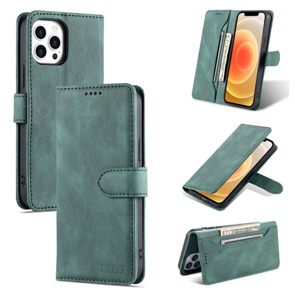AZNS Dream Second Generation Skin Feel PU+TPU Horizontal Flip Leather Case with Holder & Card Slots & Wallet For iPhone 13(Green)-garmade.com