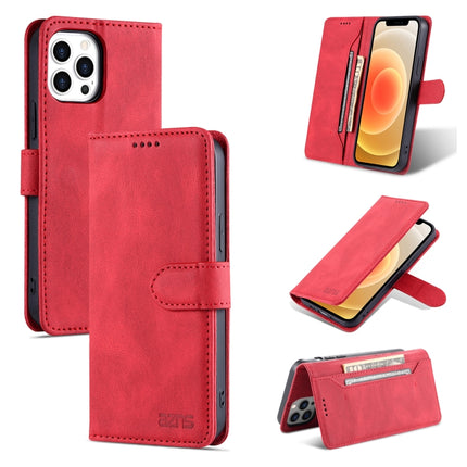 AZNS Dream Second Generation Skin Feel PU+TPU Horizontal Flip Leather Case with Holder & Card Slots & Wallet For iPhone 13(Red)-garmade.com