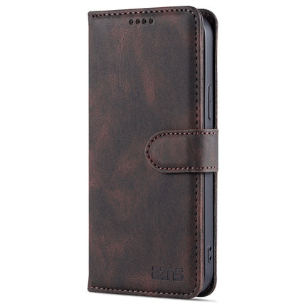 AZNS Dream Second Generation Skin Feel PU+TPU Horizontal Flip Leather Case with Holder & Card Slots & Wallet For iPhone 13(Coffee)-garmade.com